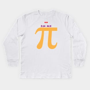 Pi is pie Kids Long Sleeve T-Shirt